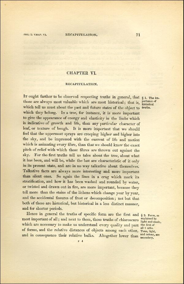'Modern Painters' Volume I (1851 edition): Part II: Section I: Chapter VI: Page 71