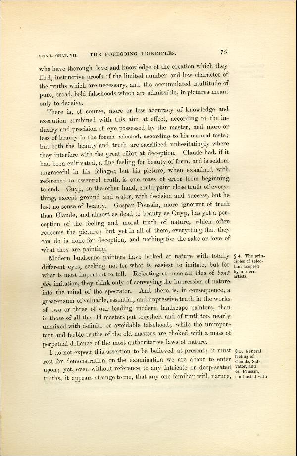 'Modern Painters' Volume I (1851 edition): Part II: Section I: Chapter VII: Page 75