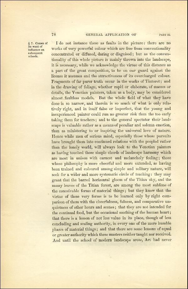 'Modern Painters' Volume I (1851 edition): Part II: Section I: Chapter VII: Page 78