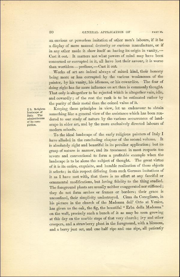'Modern Painters' Volume I (1851 edition): Part II: Section I: Chapter VII: Page 80