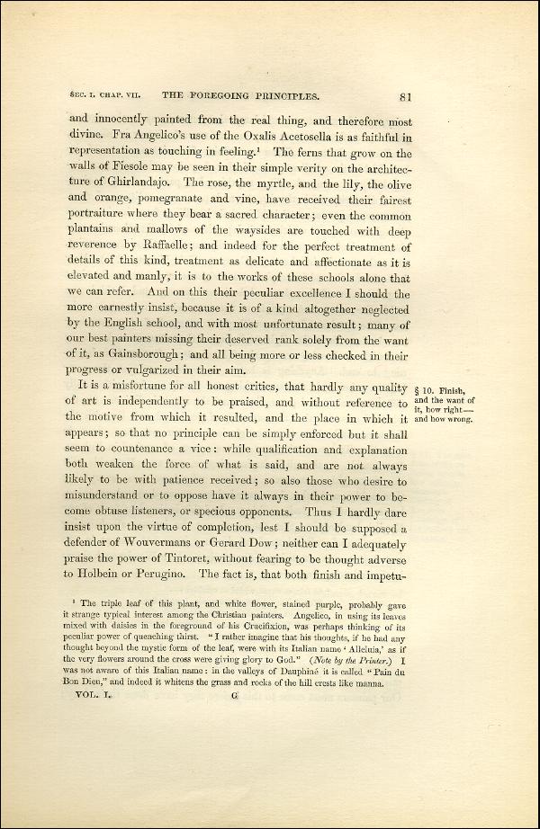 'Modern Painters' Volume I (1851 edition): Part II: Section I: Chapter VII: Page 81