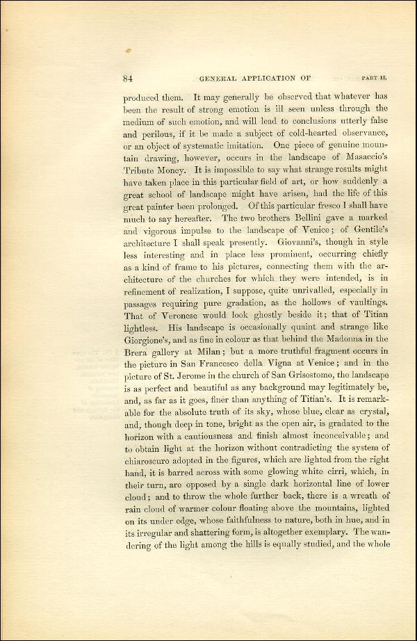'Modern Painters' Volume I (1851 edition): Part II: Section I: Chapter VII: Page 84