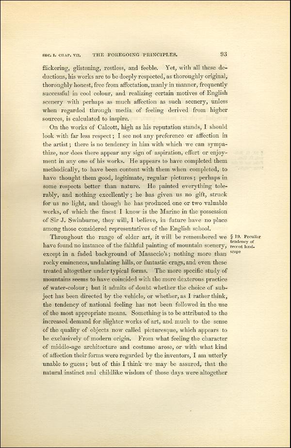 'Modern Painters' Volume I (1851 edition): Part II: Section I: Chapter VII: Page 93