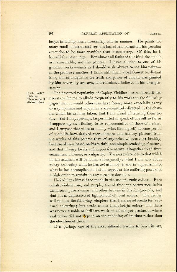 'Modern Painters' Volume I (1851 edition): Part II: Section I: Chapter VII: Page 96