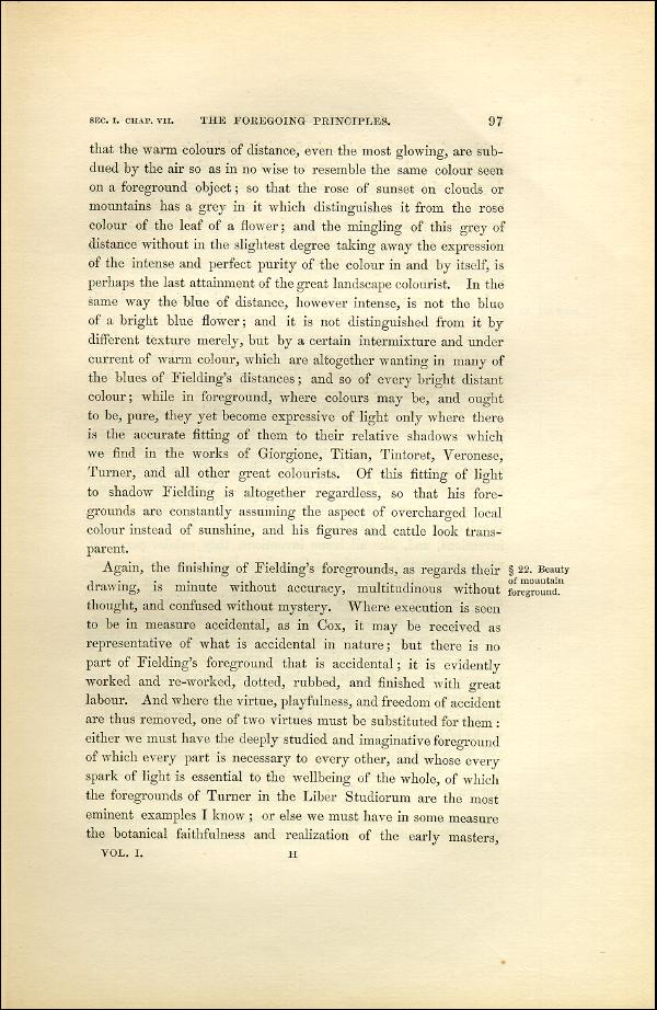 'Modern Painters' Volume I (1851 edition): Part II: Section I: Chapter VII: Page 97