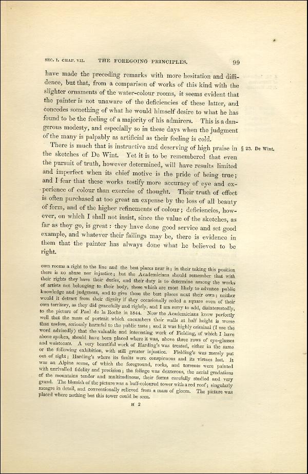 'Modern Painters' Volume I (1851 edition): Part II: Section I: Chapter VII: Page 99