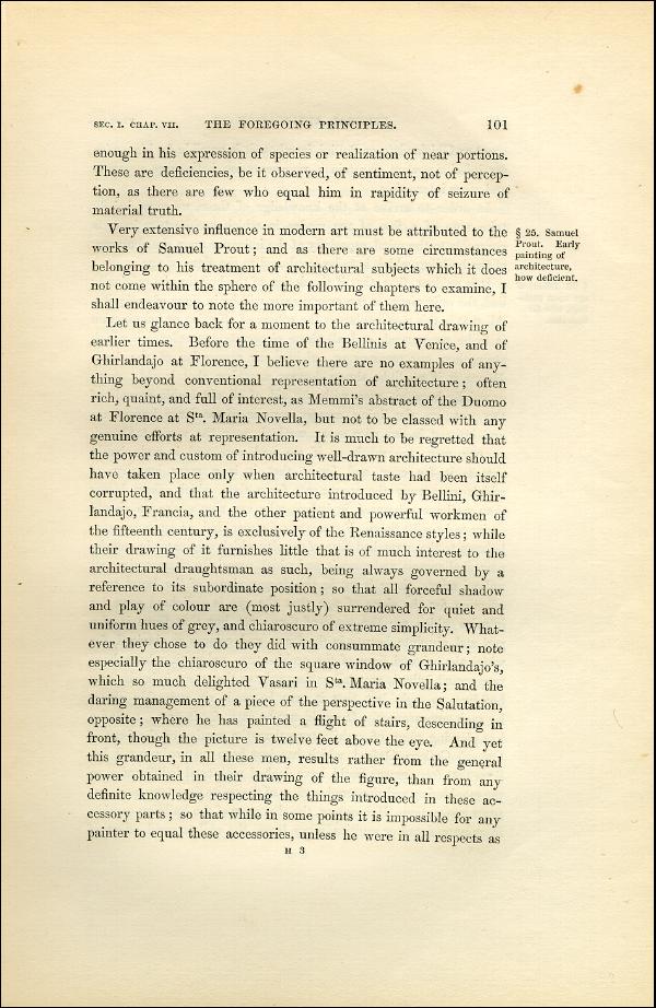 'Modern Painters' Volume I (1851 edition): Part II: Section I: Chapter VII: Page 101