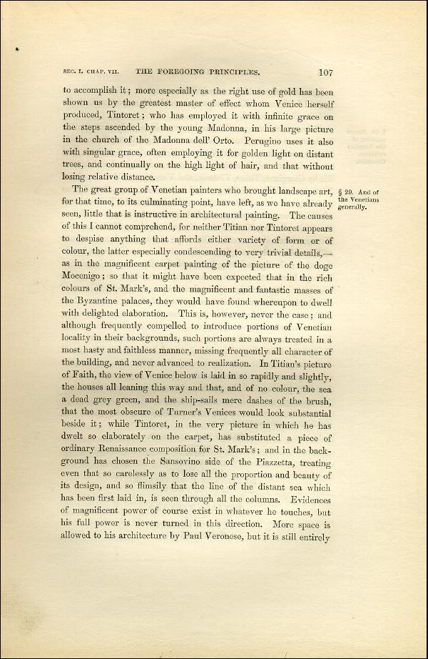 'Modern Painters' Volume I (1851 edition): Part II: Section I: Chapter VII: Page 107