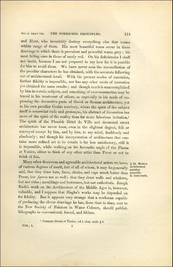 'Modern Painters' Volume I (1851 edition): Part II: Section I: Chapter VII: Page 113