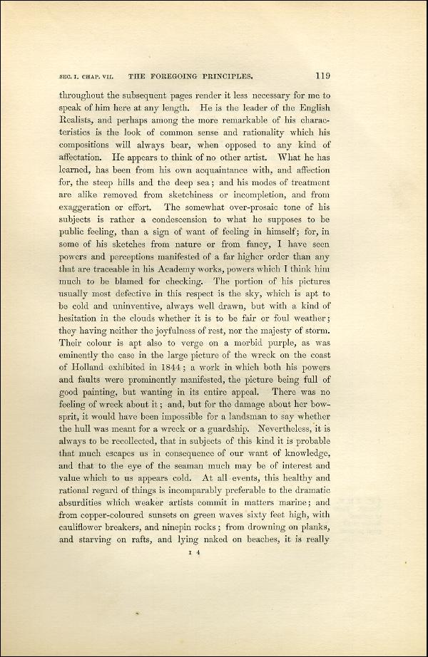 'Modern Painters' Volume I (1851 edition): Part II: Section I: Chapter VII: Page 119