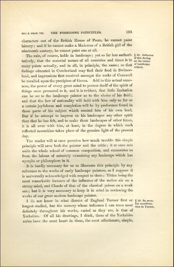 'Modern Painters' Volume I (1851 edition): Part II: Section I: Chapter VII: Page 123