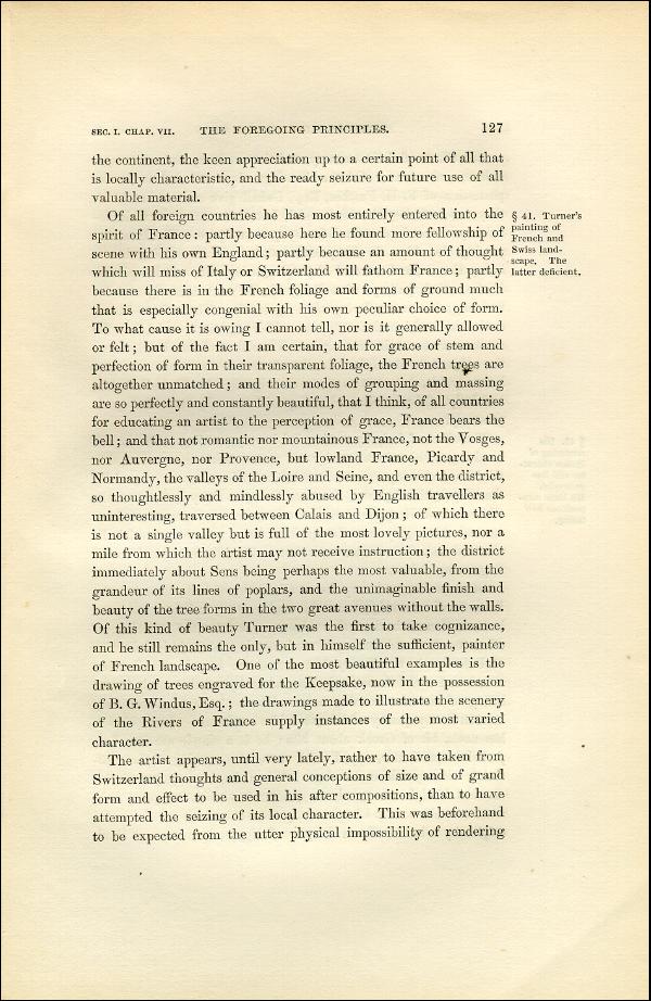 'Modern Painters' Volume I (1851 edition): Part II: Section I: Chapter VII: Page 127