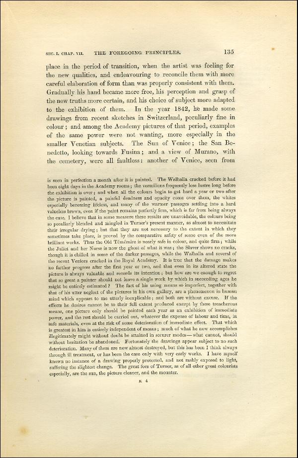'Modern Painters' Volume I (1851 edition): Part II: Section I: Chapter VII: Page 135