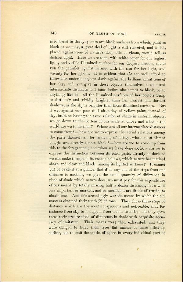 'Modern Painters' Volume I (1851 edition): Part II: Section II: Chapter I: Page 140
