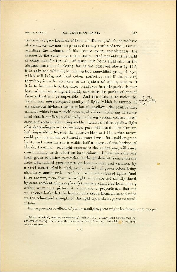 'Modern Painters' Volume I (1851 edition): Part II: Section II: Chapter I: Page 147