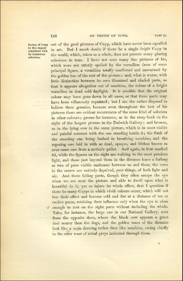 'Modern Painters' Volume I (1851 edition): Part II: Section II: Chapter I: Page 148