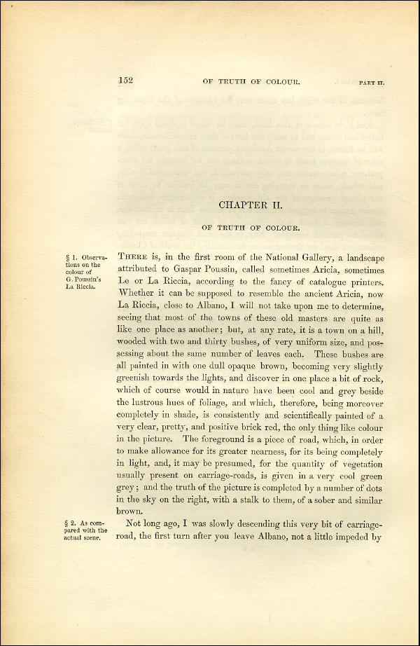 'Modern Painters' Volume I (1851 edition): Part II: Section II: Chapter II: Page 152