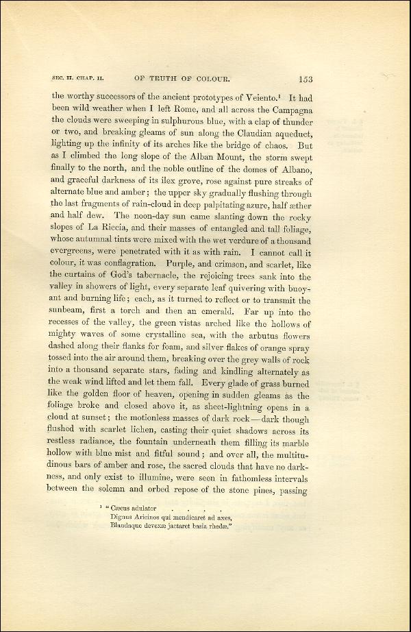 'Modern Painters' Volume I (1851 edition): Part II: Section II: Chapter II: Page 153