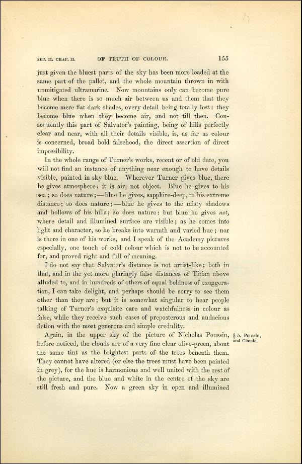 'Modern Painters' Volume I (1851 edition): Part II: Section II: Chapter II: Page 155