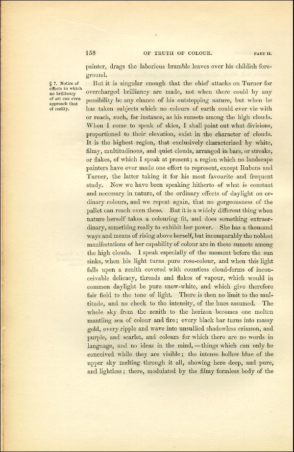 'Modern Painters' Volume I (1851 edition): Part II: Section II: Chapter II: Page 158