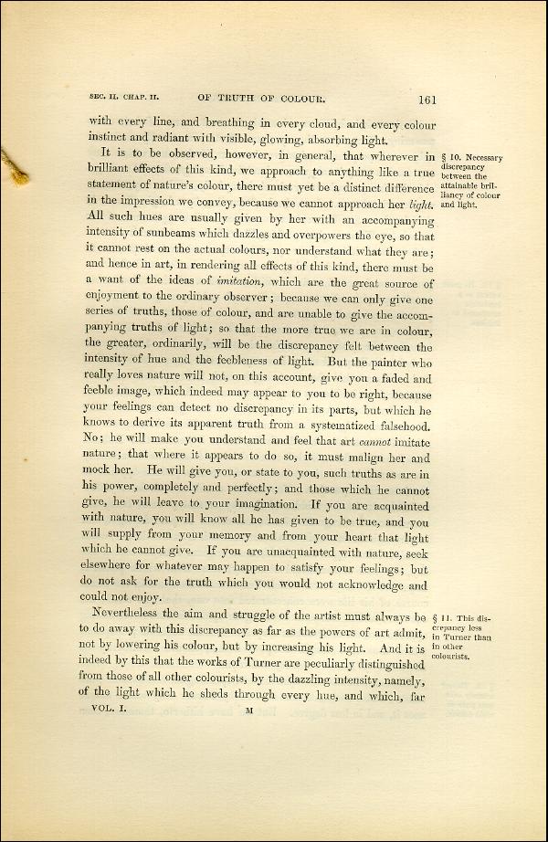 'Modern Painters' Volume I (1851 edition): Part II: Section II: Chapter II: Page 161