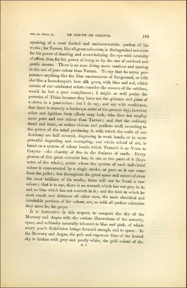 'Modern Painters' Volume I (1851 edition): Part II: Section II: Chapter II: Page 163