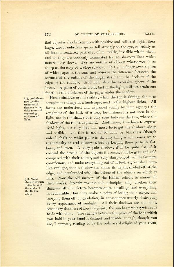 'Modern Painters' Volume I (1851 edition): Part II: Section II: Chapter III: Page 172