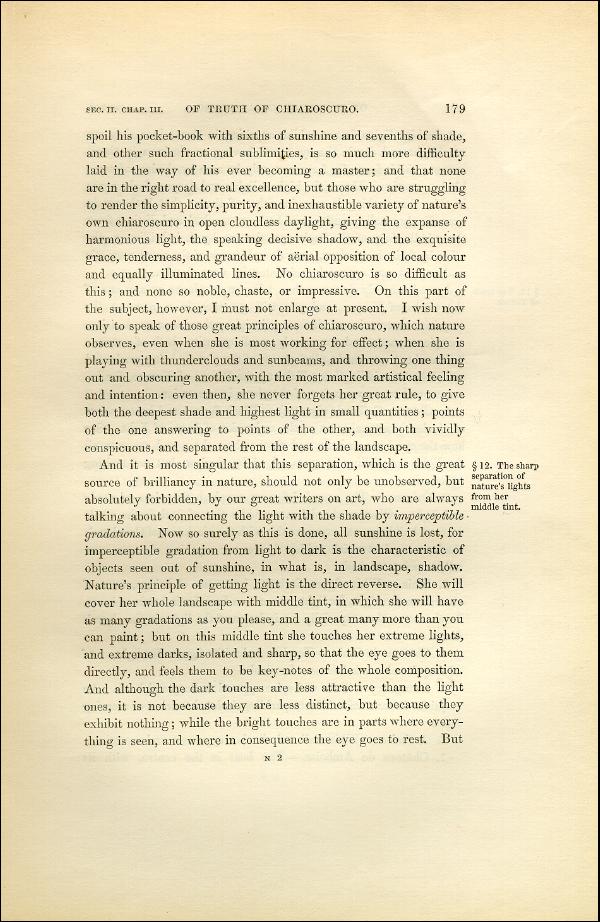 'Modern Painters' Volume I (1851 edition): Part II: Section II: Chapter III: Page 179
