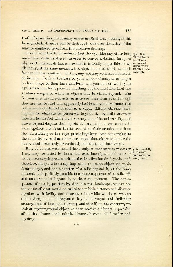 'Modern Painters' Volume I (1851 edition): Part II: Section II: Chapter IV: Page 183