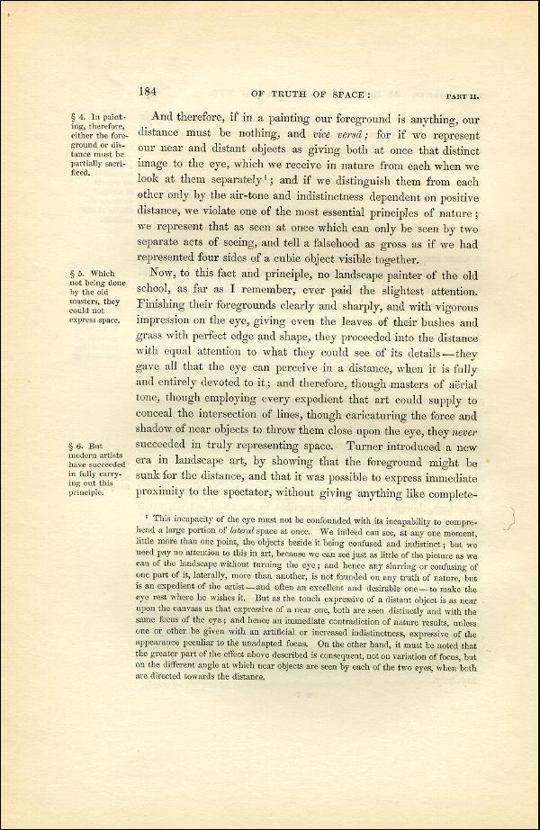 'Modern Painters' Volume I (1851 edition): Part II: Section II: Chapter IV: Page 184