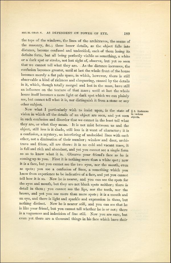 'Modern Painters' Volume I (1851 edition): Part II: Section II: Chapter V: Page 189