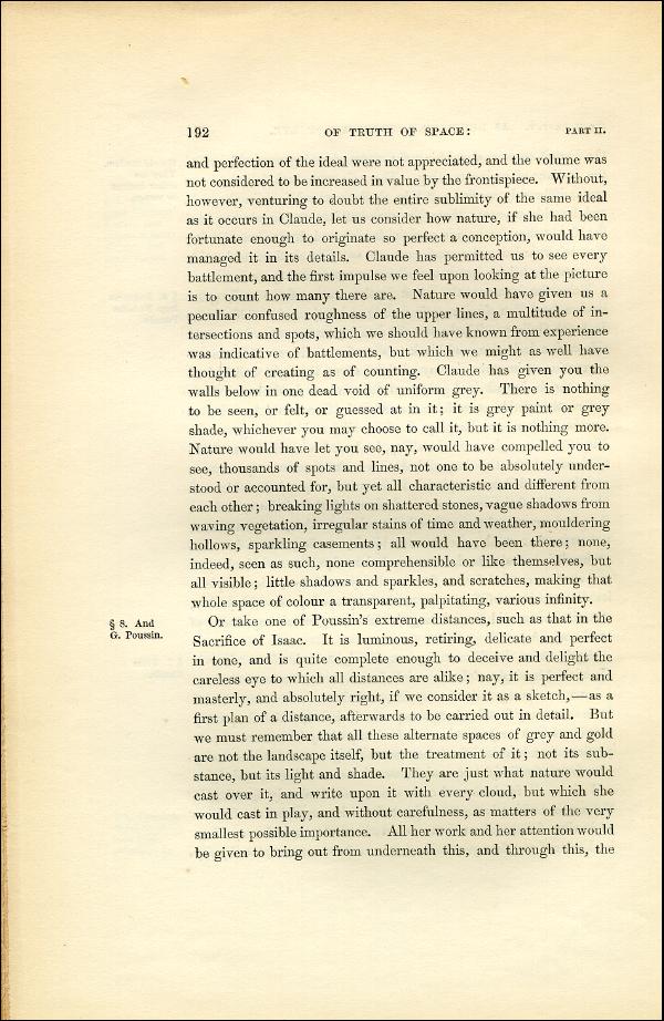 'Modern Painters' Volume I (1851 edition): Part II: Section II: Chapter V: Page 192