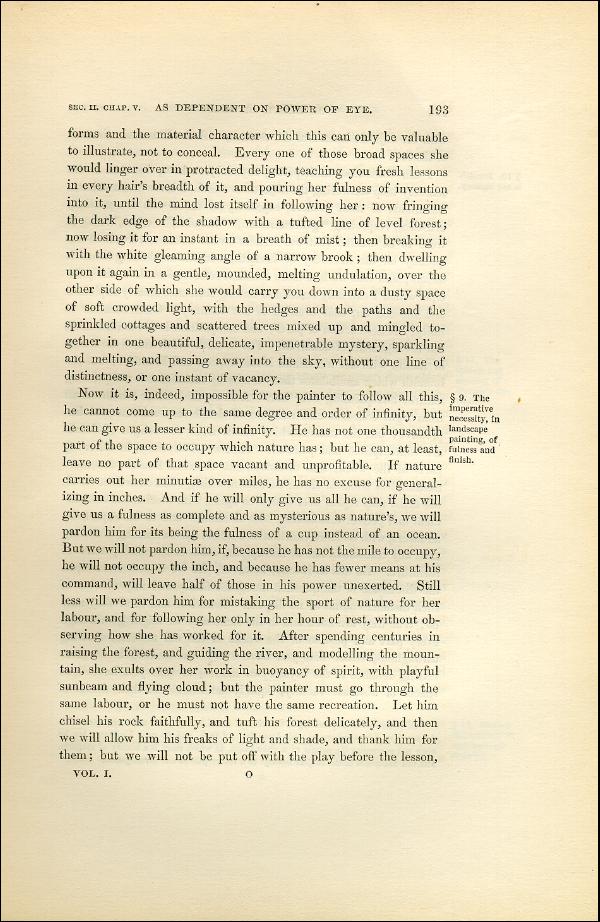 'Modern Painters' Volume I (1851 edition): Part II: Section II: Chapter V: Page 193