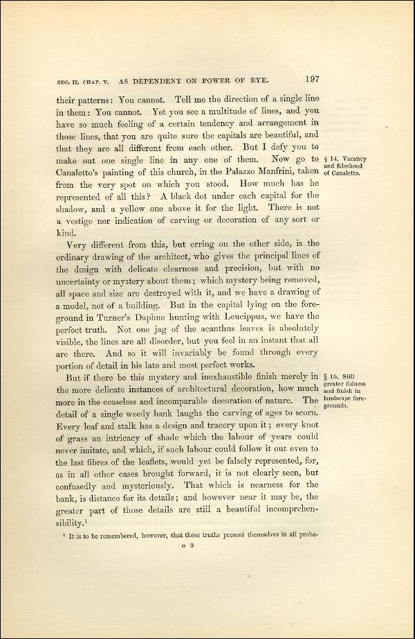'Modern Painters' Volume I (1851 edition): Part II: Section II: Chapter V: Page 197