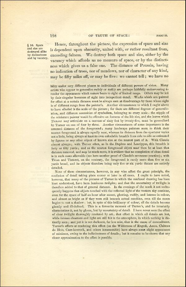 'Modern Painters' Volume I (1851 edition): Part II: Section II: Chapter V: Page 198