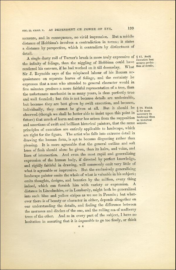 'Modern Painters' Volume I (1851 edition): Part II: Section II: Chapter V: Page 199