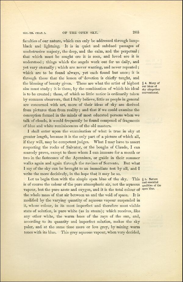 'Modern Painters' Volume I (1851 edition): Part II: Section III: Chapter I: Page 203