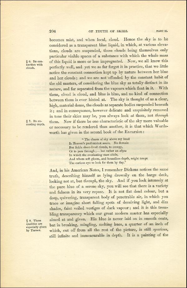 'Modern Painters' Volume I (1851 edition): Part II: Section III: Chapter I: Page 204