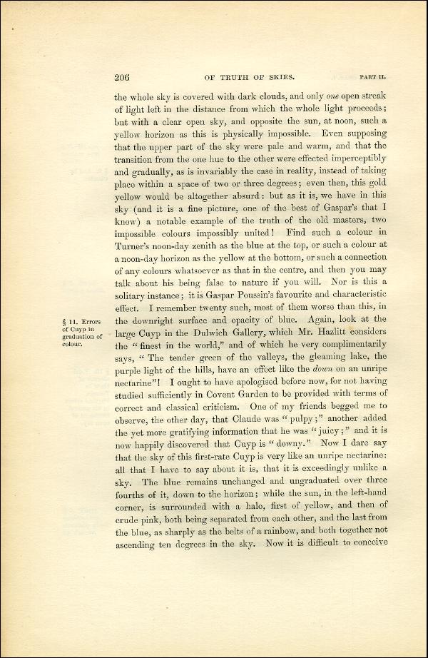 'Modern Painters' Volume I (1851 edition): Part II: Section III: Chapter I: Page 206