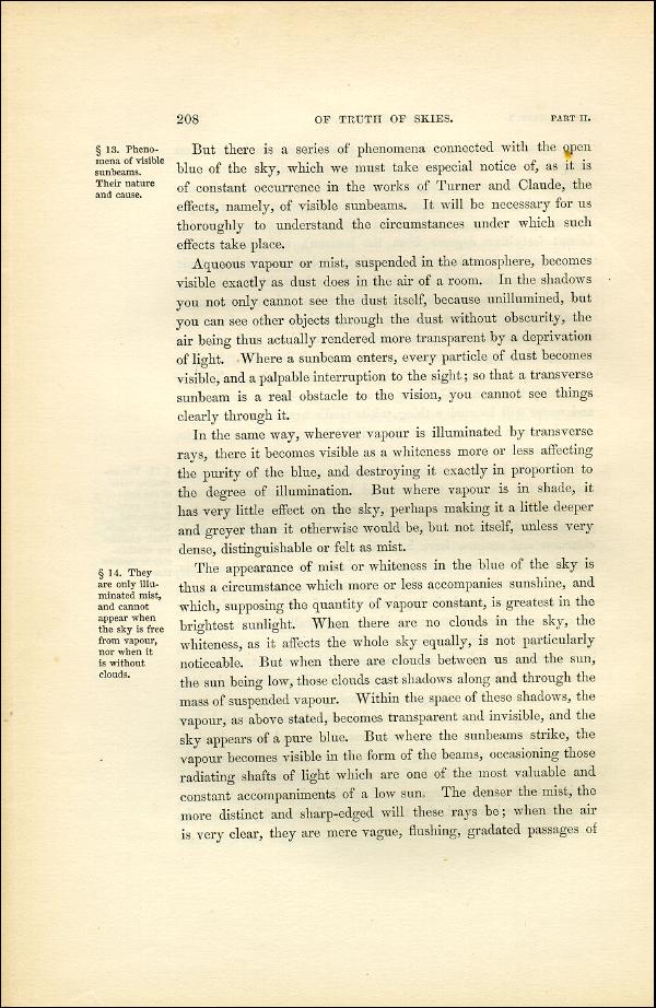 'Modern Painters' Volume I (1851 edition): Part II: Section III: Chapter I: Page 208