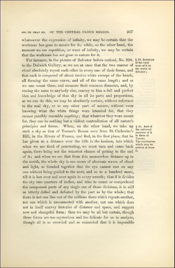 'Modern Painters' Volume I (1851 edition): Part II: Section III: Chapter III: Page 237
