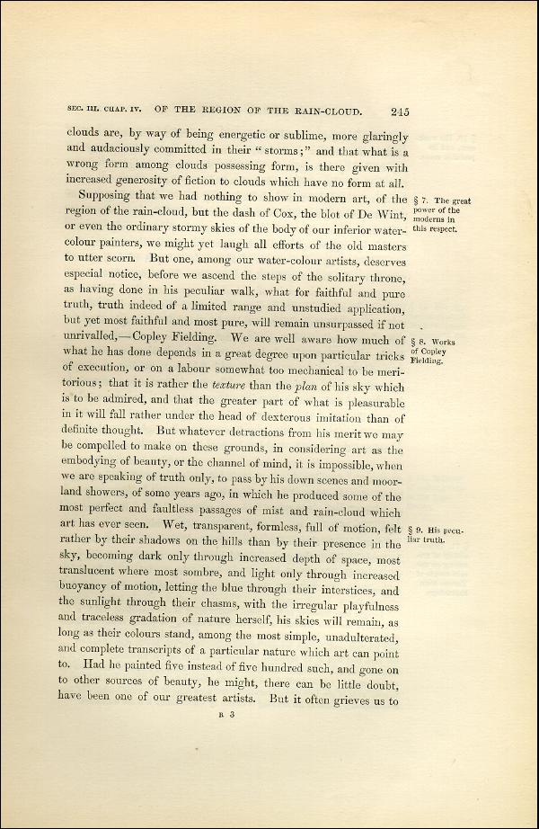 'Modern Painters' Volume I (1851 edition): Part II: Section III: Chapter IV: Page 245
