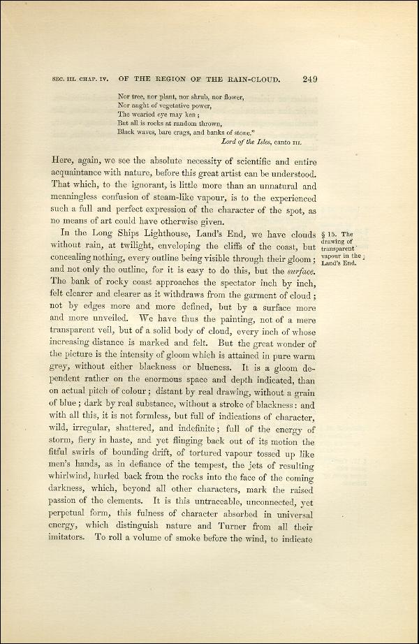 'Modern Painters' Volume I (1851 edition): Part II: Section III: Chapter IV: Page 249