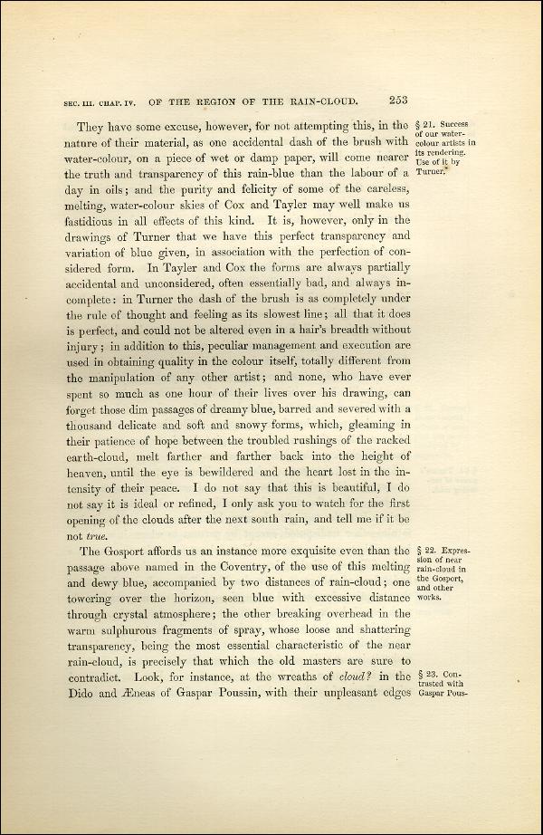 'Modern Painters' Volume I (1851 edition): Part II: Section III: Chapter IV: Page 253