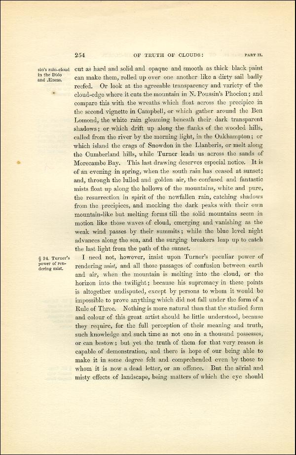 'Modern Painters' Volume I (1851 edition): Part II: Section III: Chapter IV: Page 254