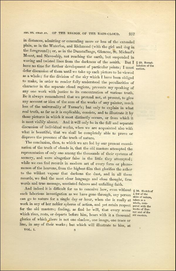 'Modern Painters' Volume I (1851 edition): Part II: Section III: Chapter IV: Page 257