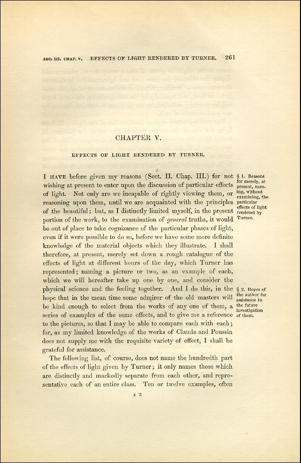 'Modern Painters' Volume I (1851 edition): Part II: Section III: Chapter V: Page 261