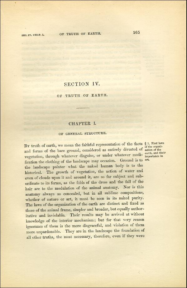 'Modern Painters' Volume I (1851 edition): Part II: Section IV: Chapter I: Page 265
