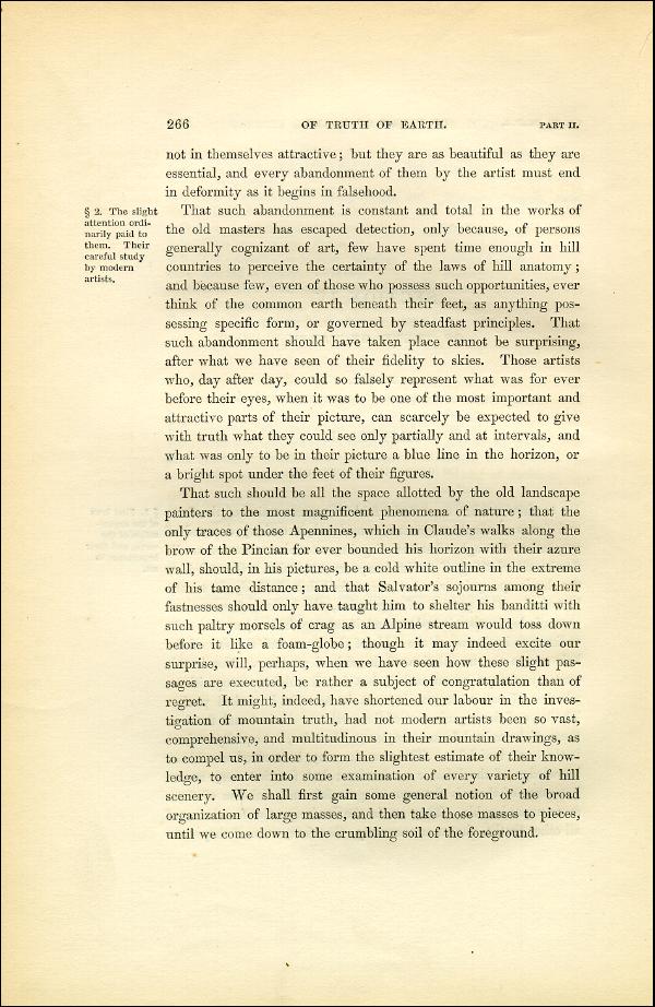 'Modern Painters' Volume I (1851 edition): Part II: Section IV: Chapter I: Page 266