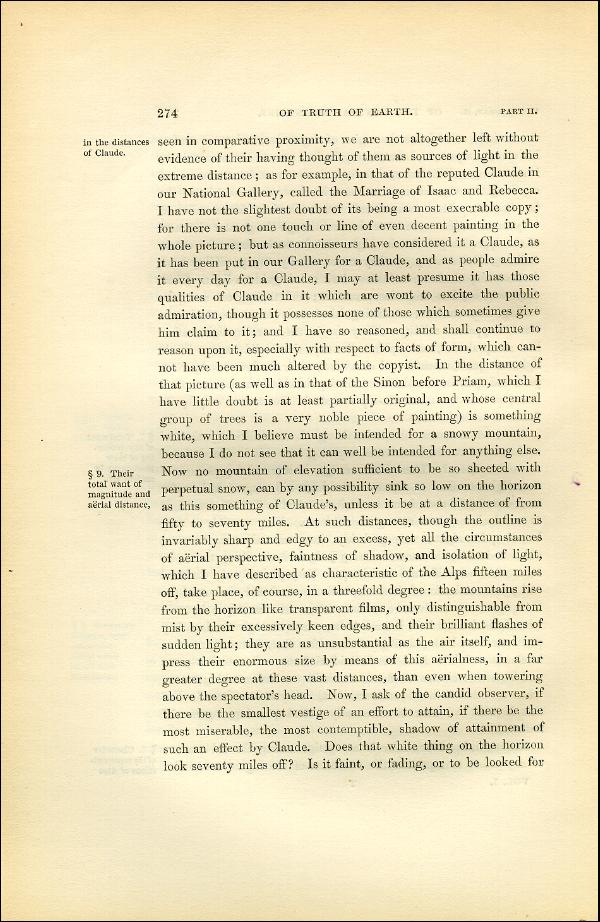 'Modern Painters' Volume I (1851 edition): Part II: Section IV: Chapter II: Page 274